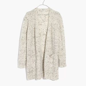 Madewell Kent Cardigan cream with speckles size s